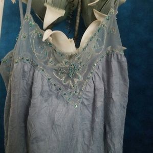 BEADED SLEEVELESS TANK, SIZE MEDIUM, j.t.b.